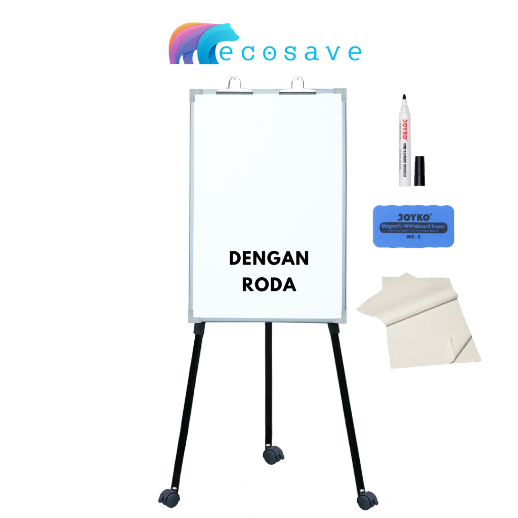 

Flipchart Roda Non Magnetic Flip Chart Whiteboard Standing Portable White Board Non Magnetik Portabel 3 Kaki Beroda Papan Presentasi 60x90 70x100 75x100 90x120 cm