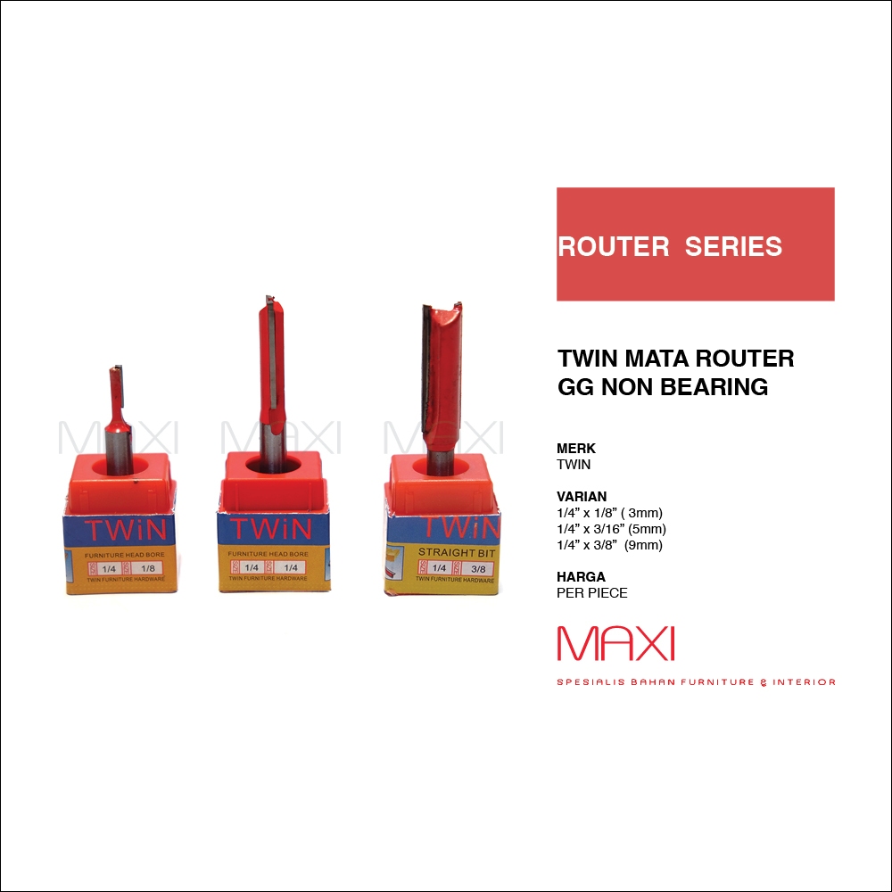 Mata Router GG Non Bearing 3 mm - 9 mm / Mata Router Lurus