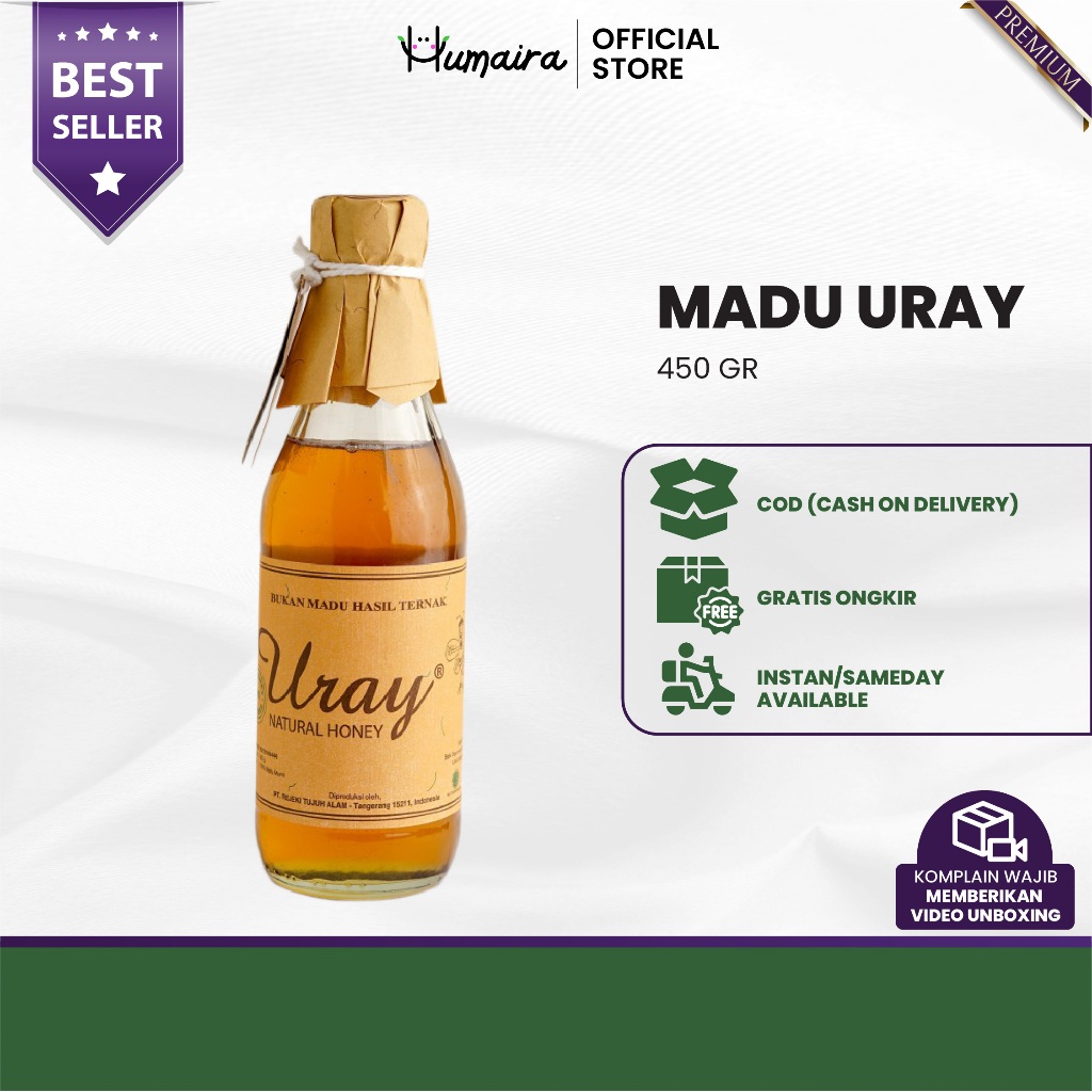 

Madu Uray - Raw Honey 450 gr Madu Asli Murni