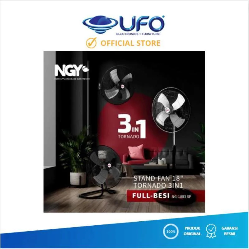 NAGOYA STAND FAN 3IN1 FULL BESI 18" NGY1803SF-KIPAS ANGIN 3IN1
