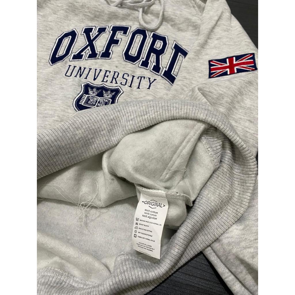 hot deals hoodie oxford usa katun plec tebal bordir