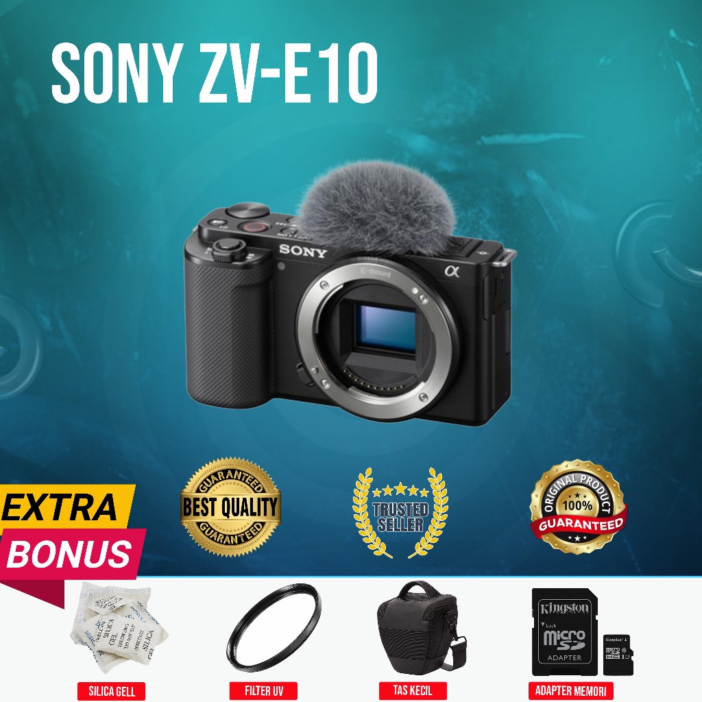 [GUBUK KAMERA] KAMERA SONY ZV - E10 BODY ONLY ORIGINAL NORMAL MULUS MURAH (SECOND)