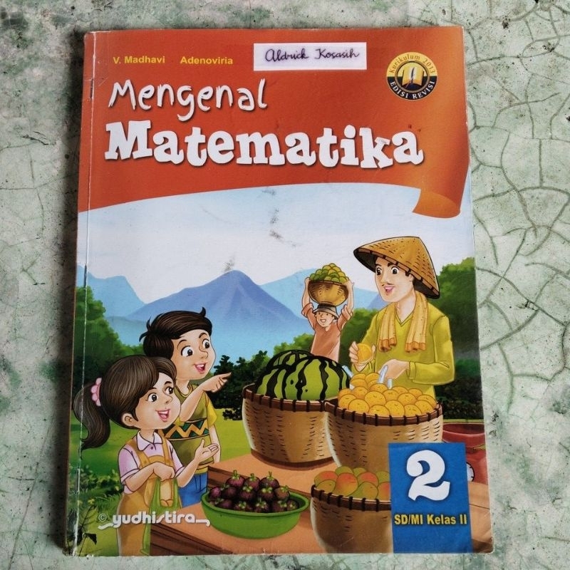 BUKU ORI MENGENAL MATEMATIKA KELAS 2 SD PENERBIT YUDHISTIRA