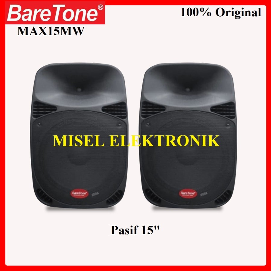 Speaker Pasif 15 Inch Baretone MAX15MW Sepasang Original