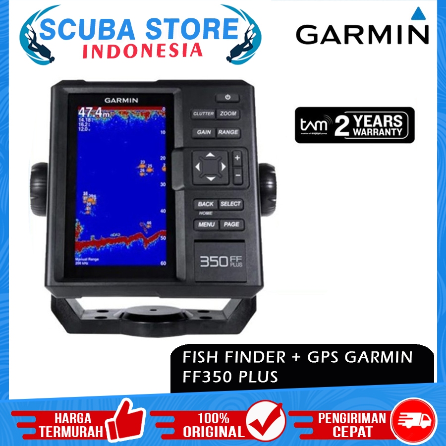 Garmin FF 350 GPS Fish Finder Original Kapal FF350 Navigation Marine Alat Navigasi Pelacak Ikan Gara