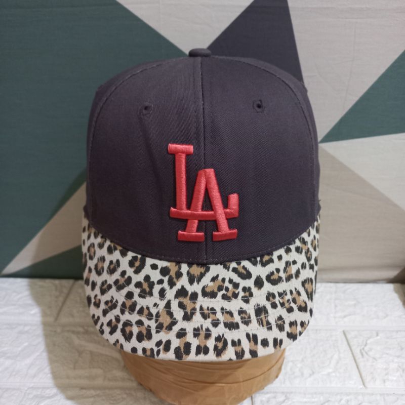 Topi MLB Visor Pendek LA Loreng