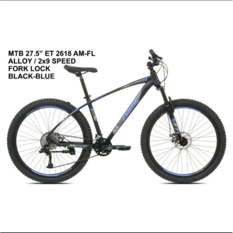 Sepeda Gunung MTB EXOTIC 2618 AM-FL Alloy 27'5Inch 2X9Sp