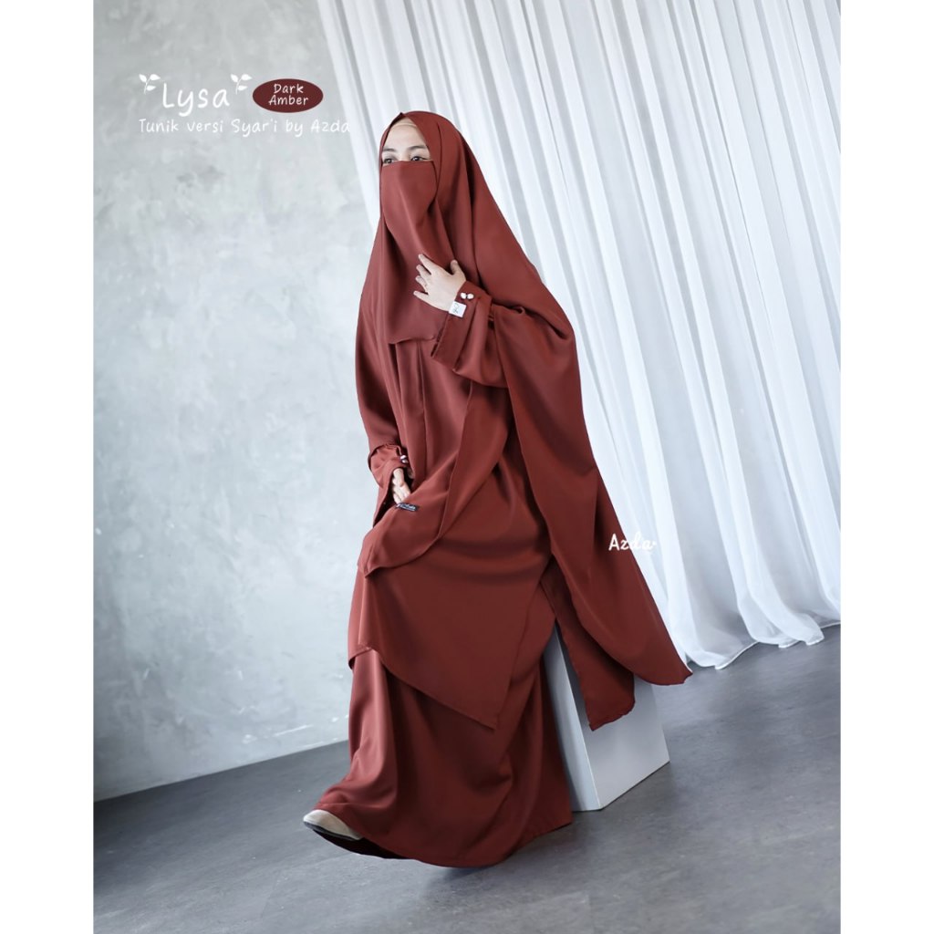 Lysa set Rok Tunik by Azda Indonesia | Abaya tunik rok