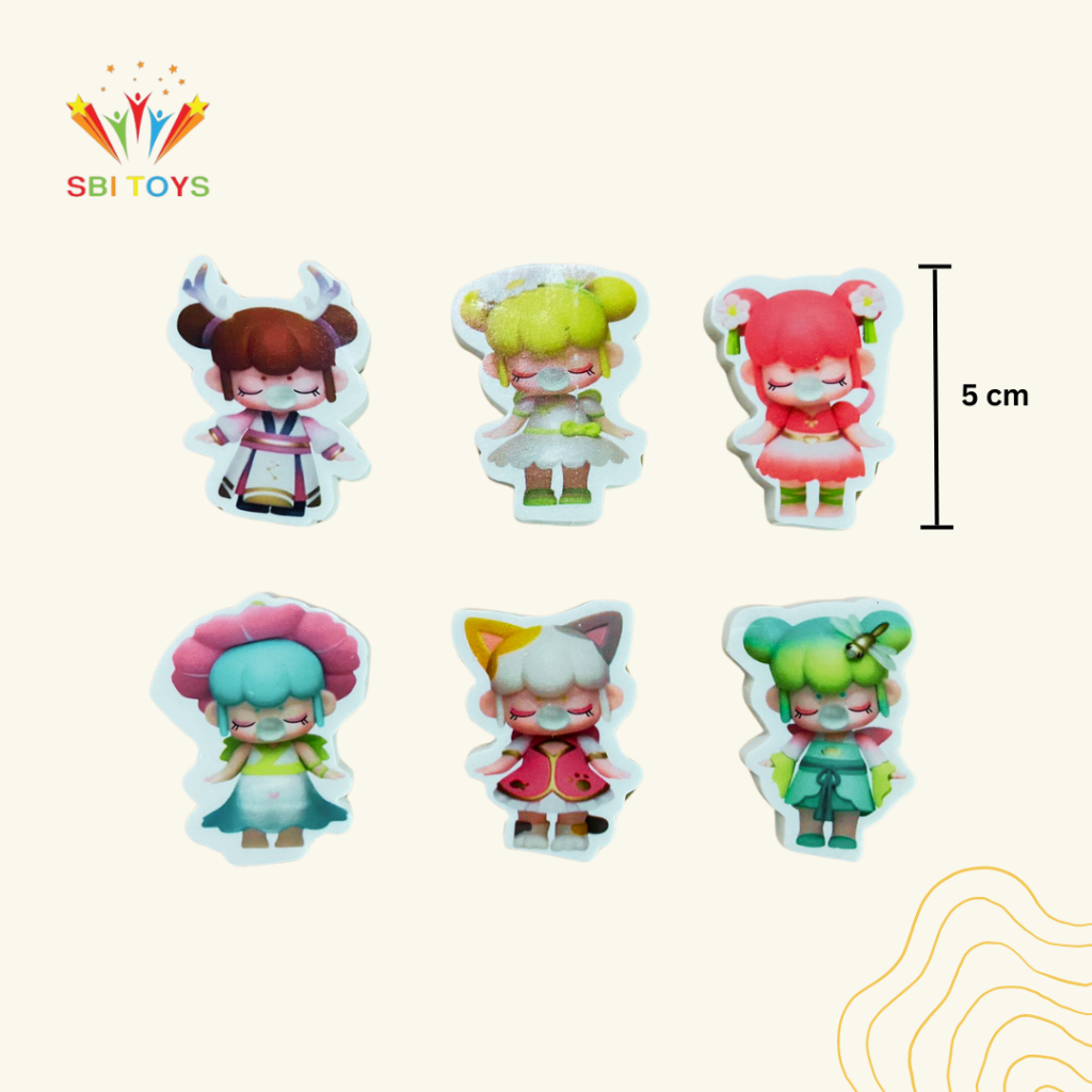 

[SBI TOYS] 1 pcs Penghapus Motif Boneka Lucu