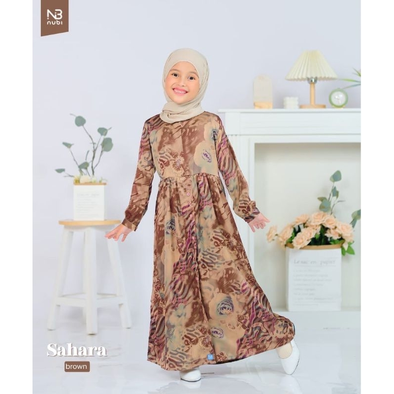 Nubi Bekasi - sahara nubi - gamis terbaru - dress motif anak - sitystore
