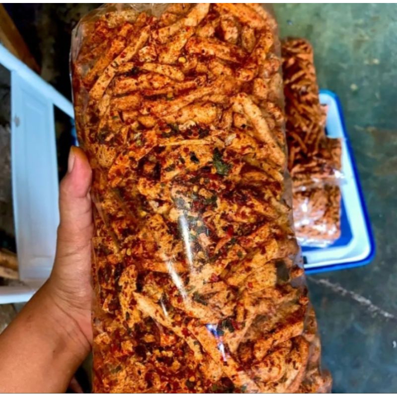 

Basreng pedas daun jeruk / Cemilan gurih pedas murah bisa COD /Makanan ringan/1kilo/Cemilan khas bandung gurih pedas