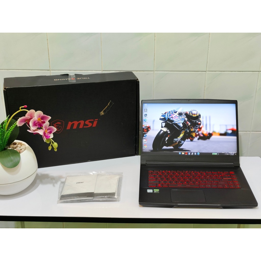 MSI GF63 Thin 9SCXR intel core i5 Nvidia GTX 1650 Slim gaming editing dan Desain Grafis