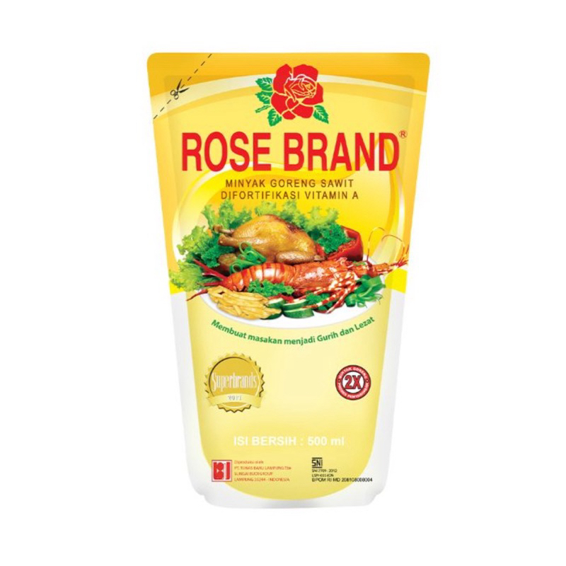 

Minyak goreng rose brand 500ml