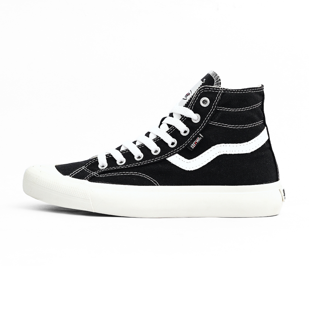 SABA Veloz High Black White - Sepatu Sneakers Casual Pria Wanita Original 100% VLZ 01