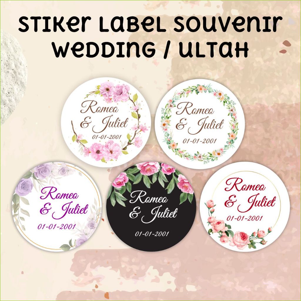 

STICKER SOUVENIR PERNIKAHAN | STIKER WEDDING | UCAPAN TERIMAKASIH SOUVENIR ULTAH ULANG TAHUN