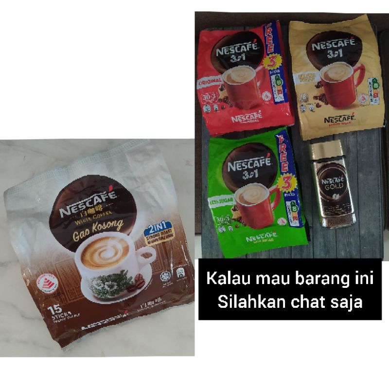 

Nescafe White Coffee Gao Kosong 2 in 1 Singapore