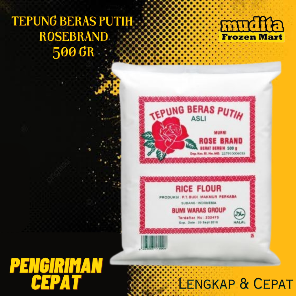 

Tepung Beras Putih Rosebrand 500 gr