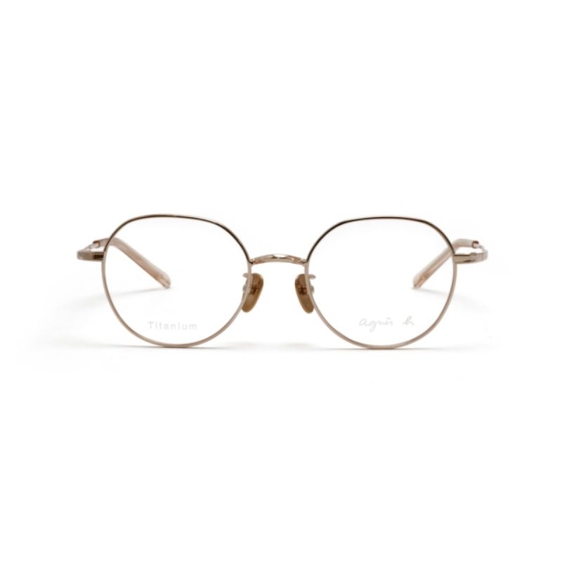 Frame Kacamata Agnes B original AB7077X C02 rosgold 49-19-145 titanium