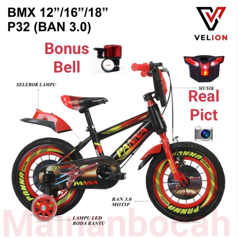 TERMURAH Sepeda Anak BMX 16 phoenix BY VELION BAN 3.0