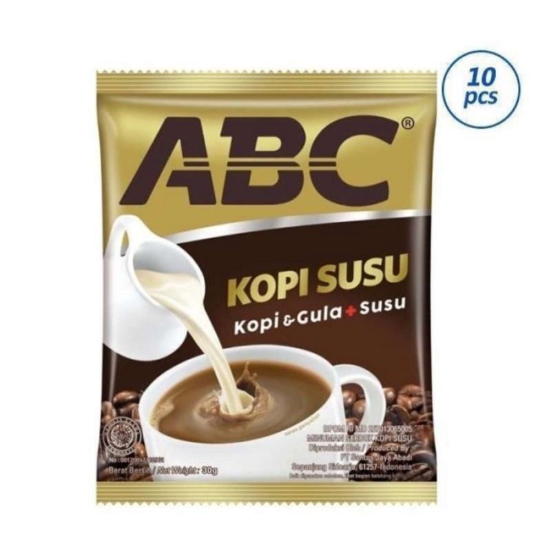 

ABC KOPI SUSU 33 GRAM X 10 SACHET
