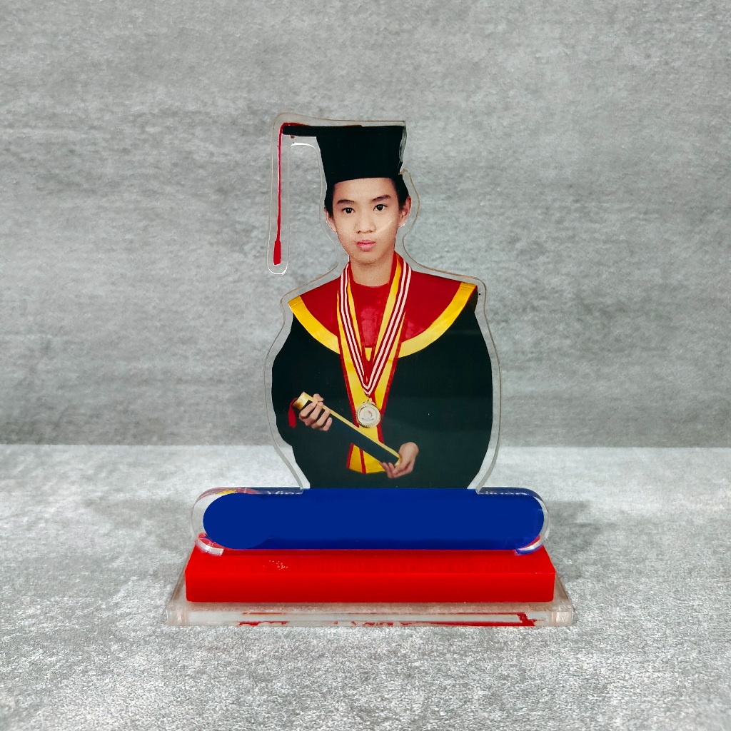 Plakat Wisuda Akrilik Custom Tulisan & Foto