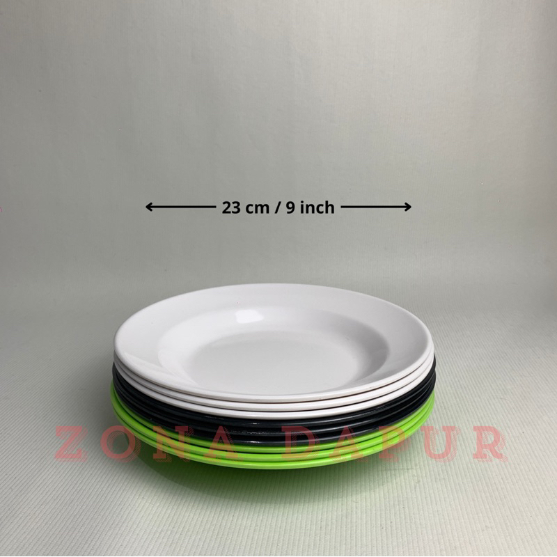 (6pcs / 12pcs) - Piring Makan Melamine 9 inch SingaSingi - Piring Saji Melamin - Piring Sajian Tebal