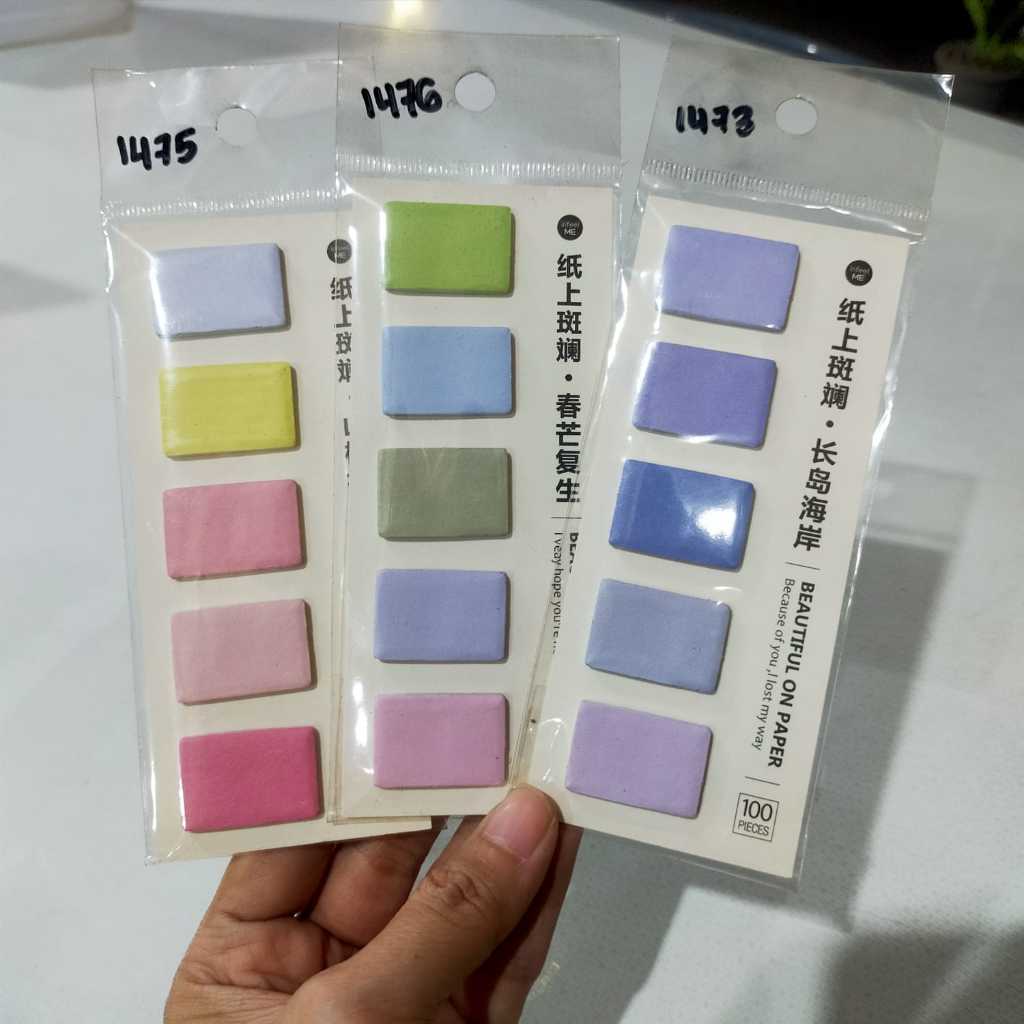 

STICKY NOTE POLOS WARNA PASTEL INFEEL ME - 1476 / STICKY NOTES PENANDA HALAMAN / STICK NOTE / KERTAS MEMO / Penanda kertas