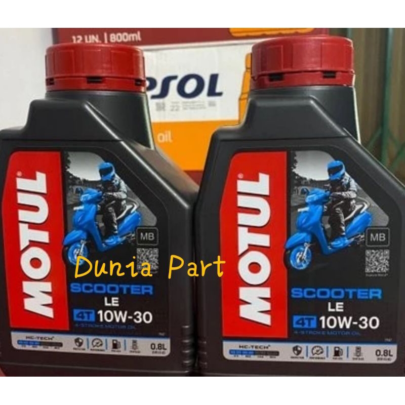 Oli Motul scooter Lee 10W/30 0.8L ORIGINAL for Beat F1/Vario 125/150/160/PCX 125/150/160/Scoopy F1/e