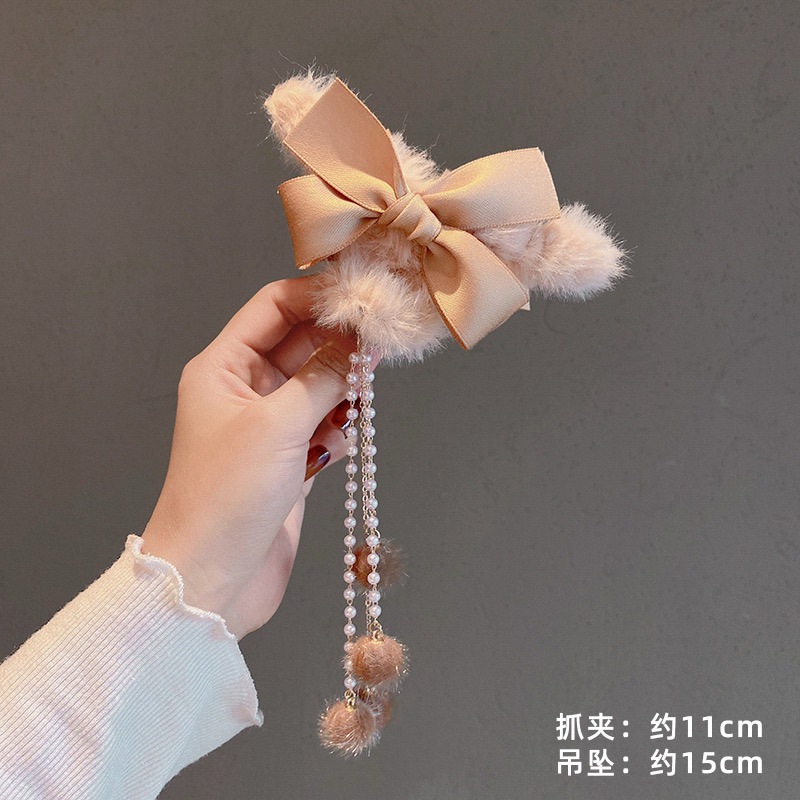 Jepit rambut bulu pom / Jedai Hits korea