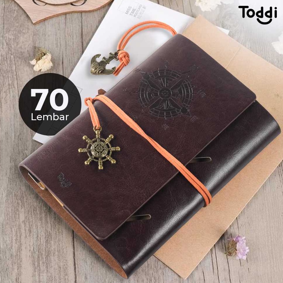 

Nyaman APEN Buku Catatan Harian Binder Kulit Retro Pirate Daily Notebook 85 Murah