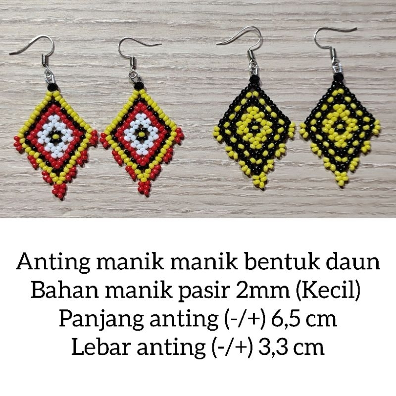 anting manik dayak / anting dayak / anting khas dayak / aksesoris dayak / aksesoris dayak kalimantan