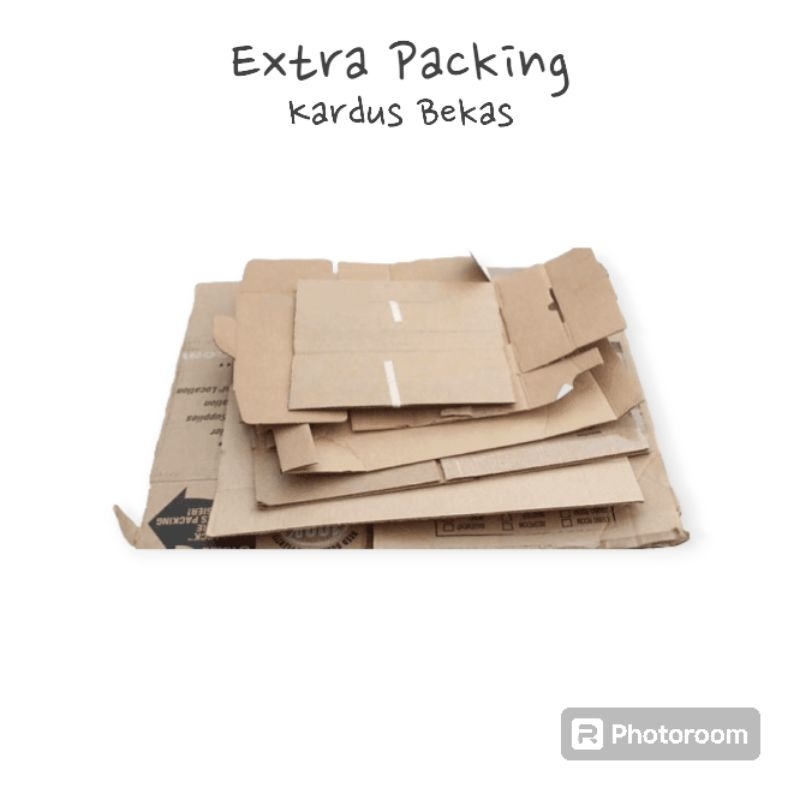 

Extra Packing | buble wrap | kardus bekas | supaya aman