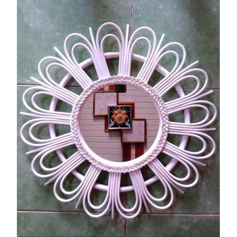 cermin rotan sintetis,cermin hias,