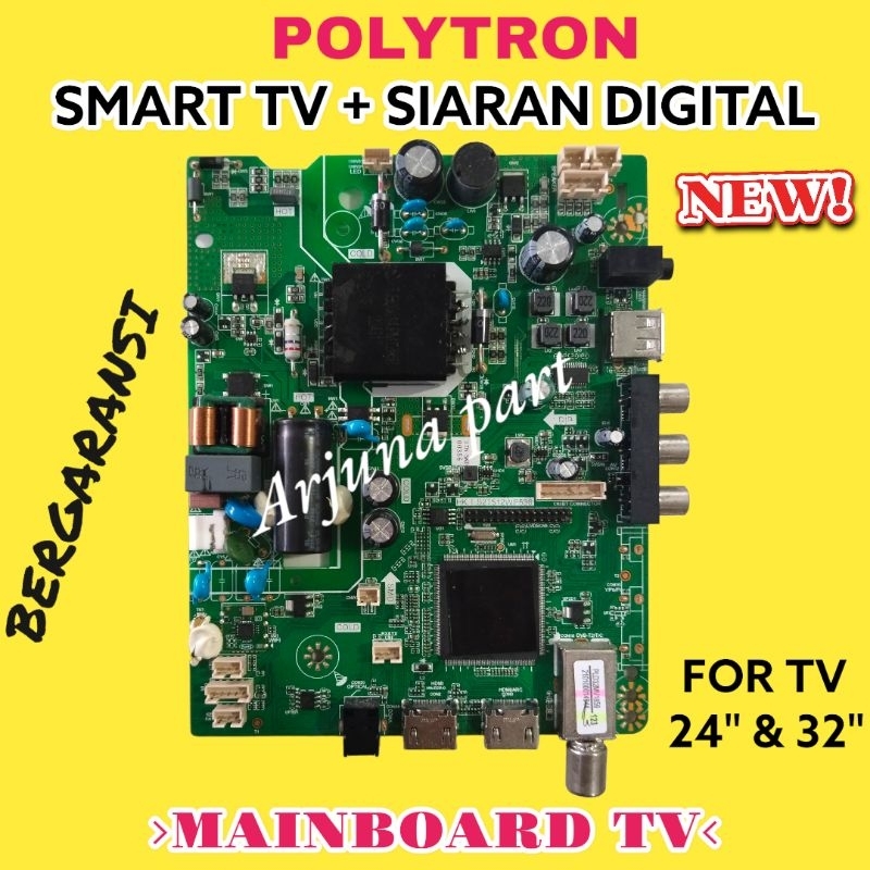 MAINBOARD TV POLYTRON SMART TV / MESIN TV POLYTRON SMART TV / MODUL TV POLYTRON SMART TV / MB POLYTR