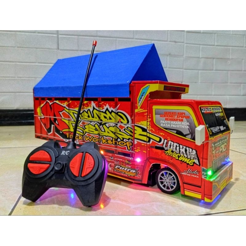 jual miniatur truk oleng remote control
