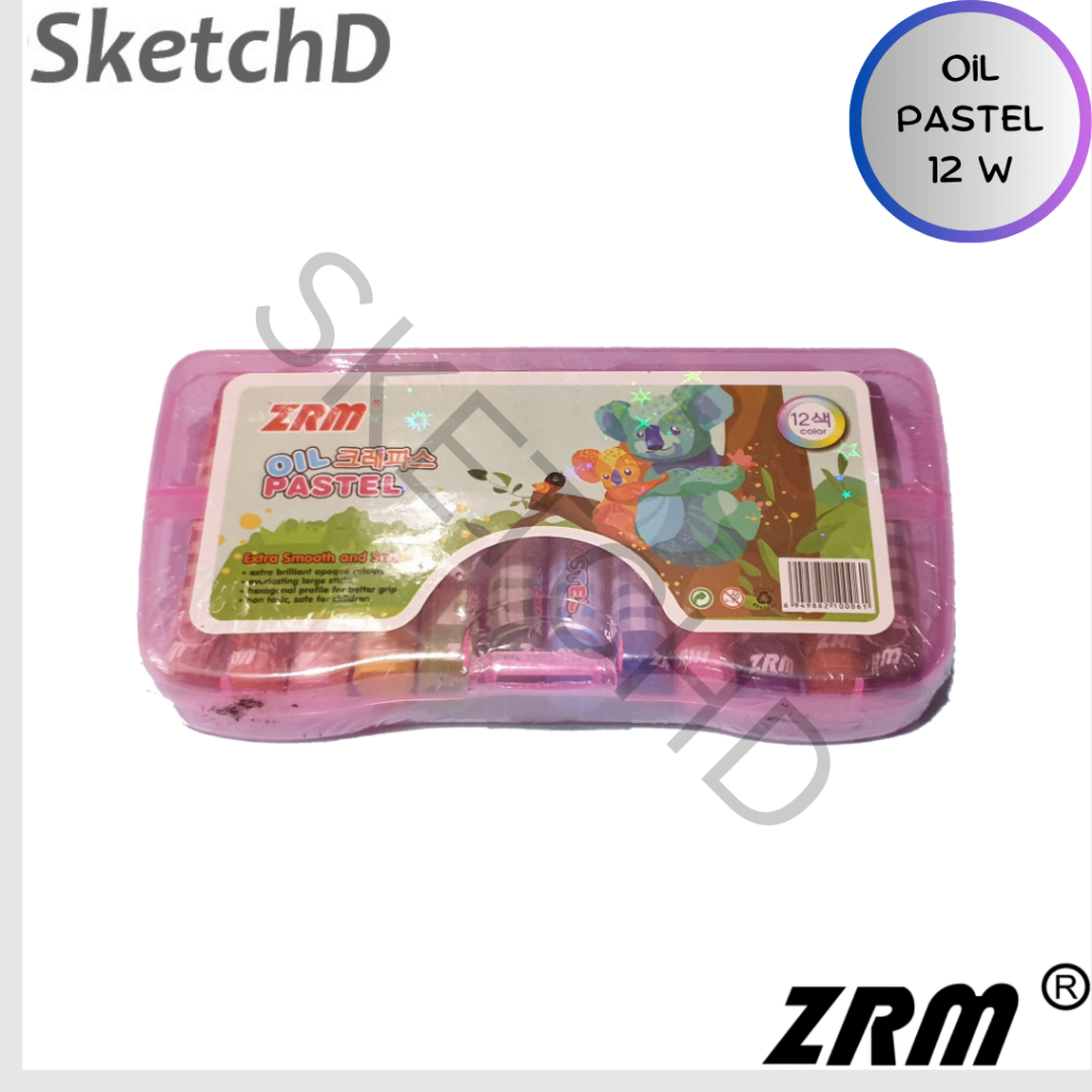 

Oil Pastel ZRM 12 warna Krayon 12 colour Wax Crayon