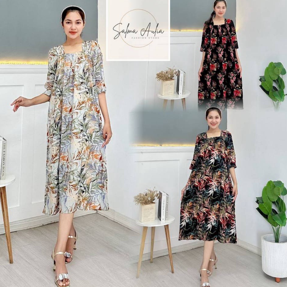 Pilih Ini DASTER TANIA LENGAN 78 MAT RAYON VISCOSE BUMIL FRIENDLY ANTI GERAH