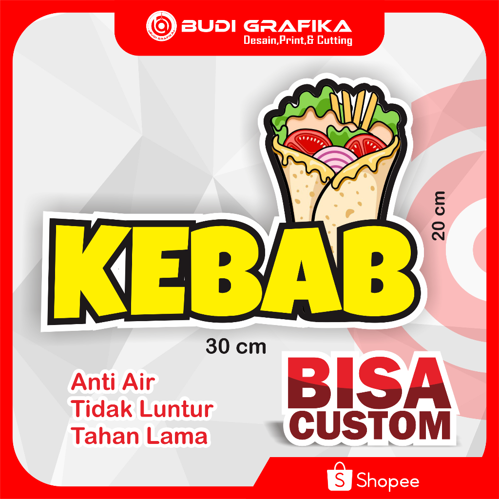 

Sticker Etalase Sticker Gerobak Sticker Nama Usaha Sticker Kebab Sticker Full Colour