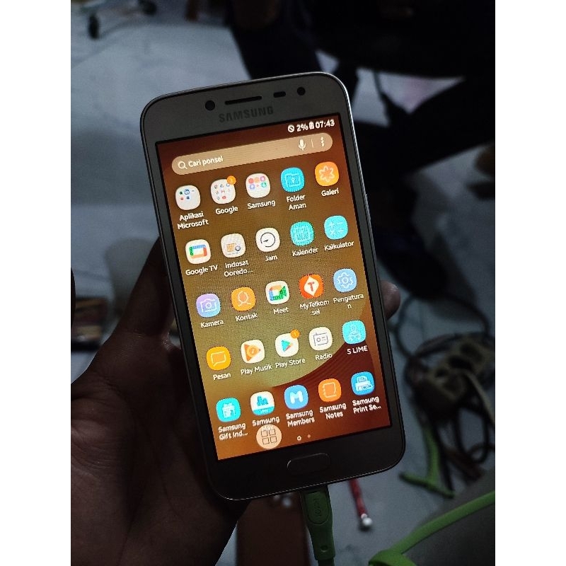 Lcd original amoled samsung J2 pro copotan