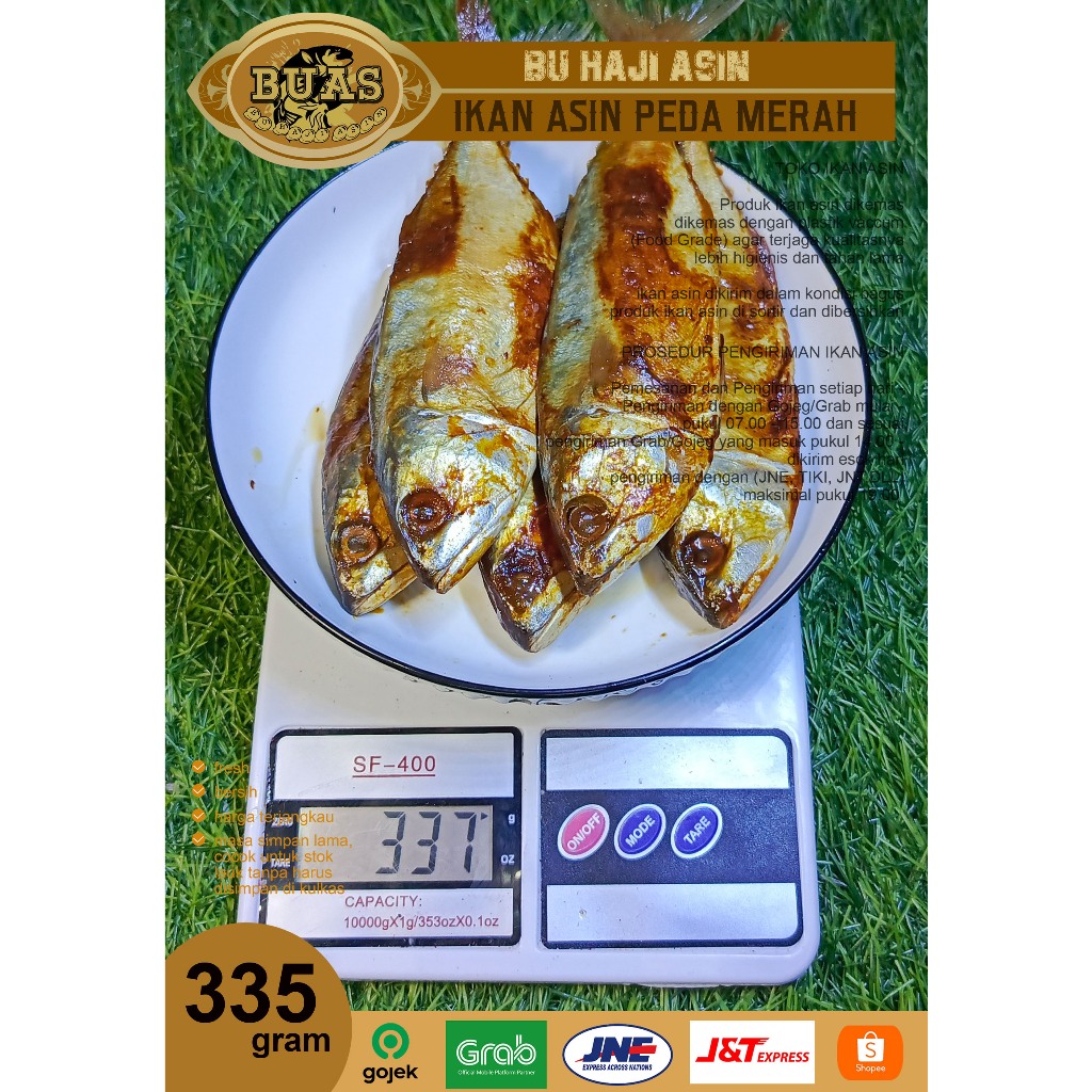 

Ikan Asin Bandung Peda Merah 335 Gram BUAS | Ikan Asin Bandung | Ikan Asin Peda Merah | Asin Buas