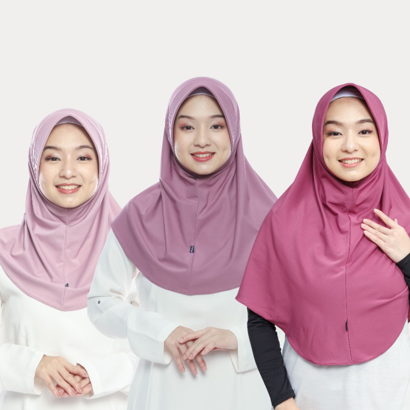 Hijab Bergo Hamidah Bahan Jersey Instan Ukuran S M L ORI / Hijab Bergo Murah / Bergo Hamidah Jerseey