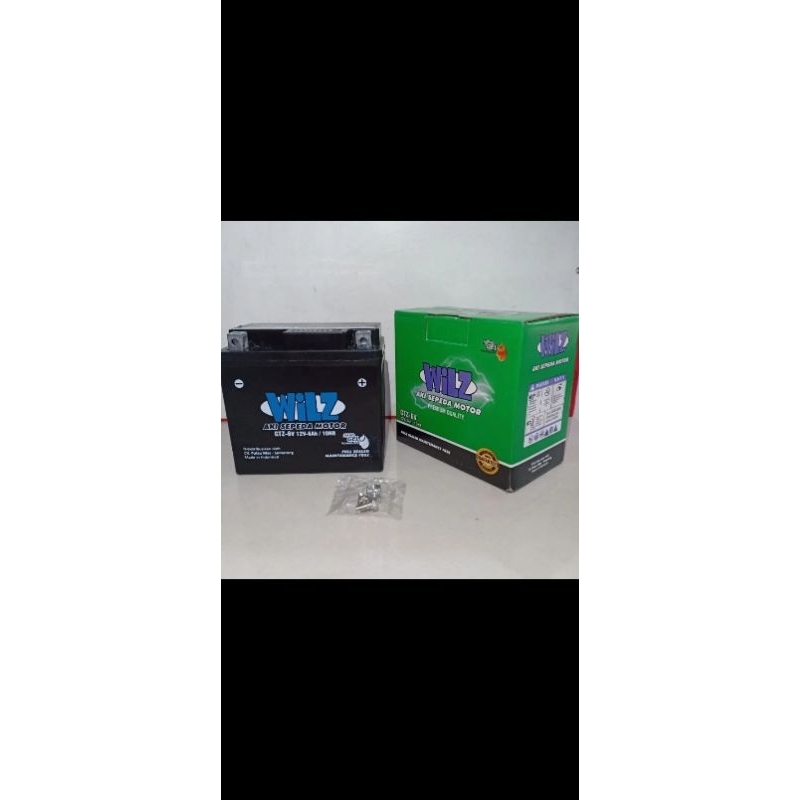 AKI MOTOR KERING BARU MERK WILZ GTZ6V 12V 6AH ACCU KERING BEBAS PERAWATAN BUAT KENDARAAN SATRIA VARI