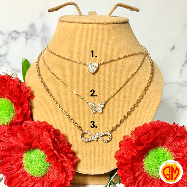 Kalung Rantai Variasi Love Kupu 375 8K