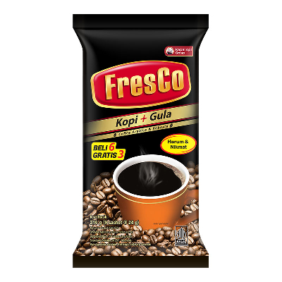 

FresCo Kopi Instan Kopi + Gula 9 x 24 g