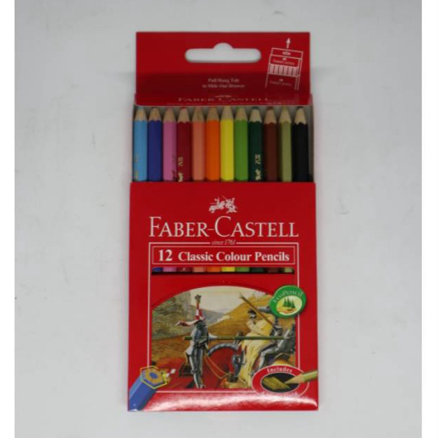 

KODE E17I Pensil Warna Faber Castell 12w Pendek