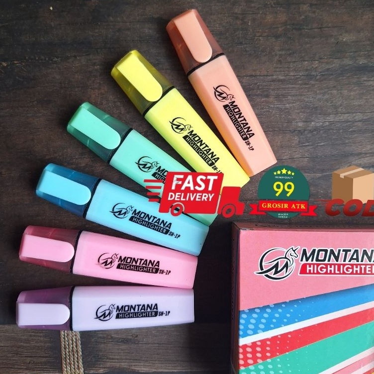 

KODE C1A HL52 HIGHLIGHTER MarkerStabilo Satu warnaVancoMontana