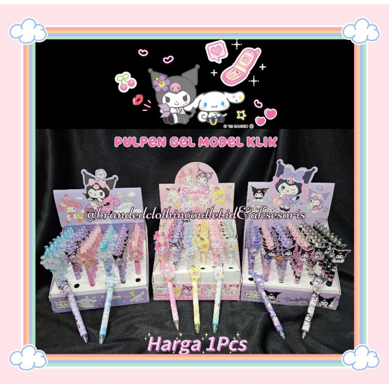 

PEN GEL CETEK AKRILIK SANRIO HELLOKITY MELODY / PULPEN KLIK KARAKTER LUCU / PENA FANCY VIRAL / SANRIO BALLPOINT / PSR75252830