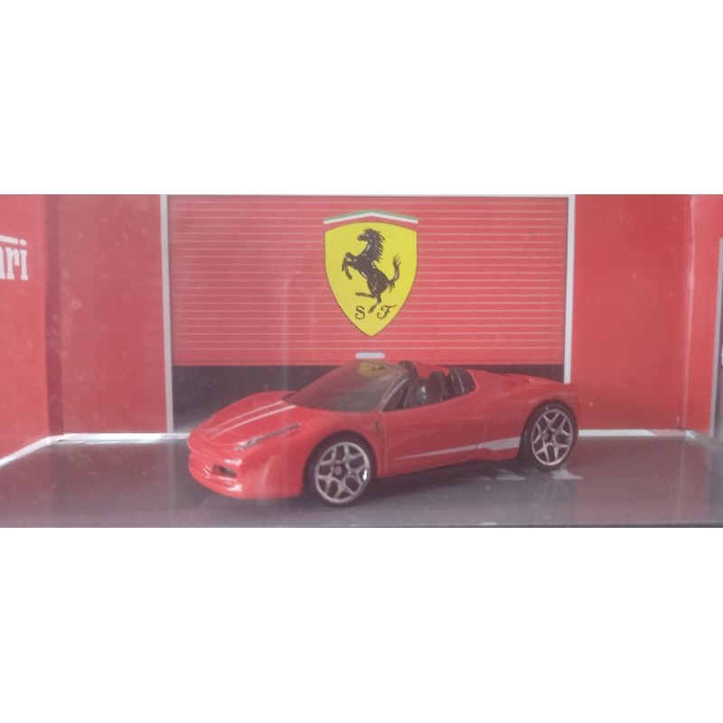 Hotwheels Ferrari 458 Spider Red Hot