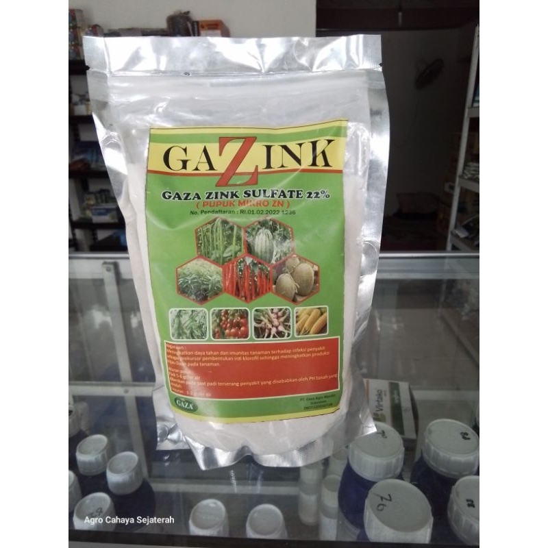 GAZINK PUPUK MIKRO ZN ZNSO4 ( zink sulfate 22%) 800 grm | GAŹINK MENGATASI PH TANAH RENDAH