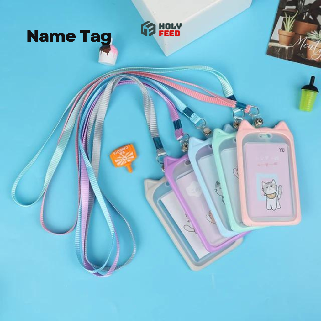 

Name Tag ID Card Holder Gantungan Kartu Motif Lucu